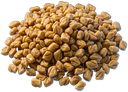 Sementes de feno grego, pequenas e douradas
