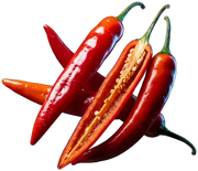 Pimenta, fotografado sobre fundo claro