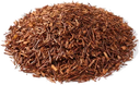 Folhas secas de rooibos, avermelhadas